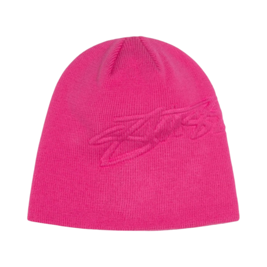 帽子 Stussy Embossed Smooth Stock Skullcap 스투시 엠보스 스무스 스탁 스컬캡 비니 블랙 | Stussy | KREAM