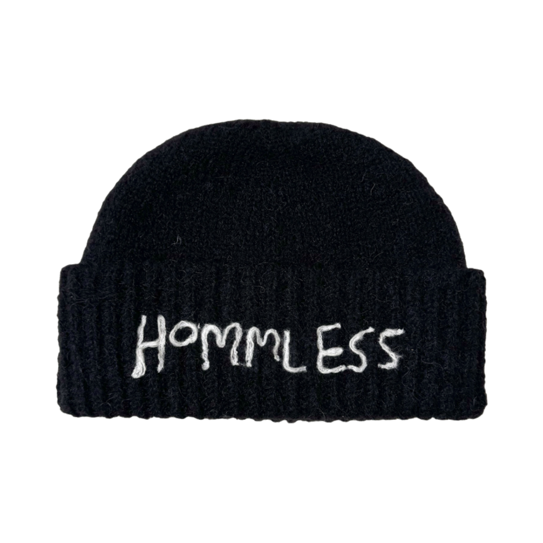 홈리스 핸드 스티치 비니 블랙(Hommless Hand Stitch Beanie Black)