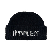 Hommless Hand Stitch Beanie Black