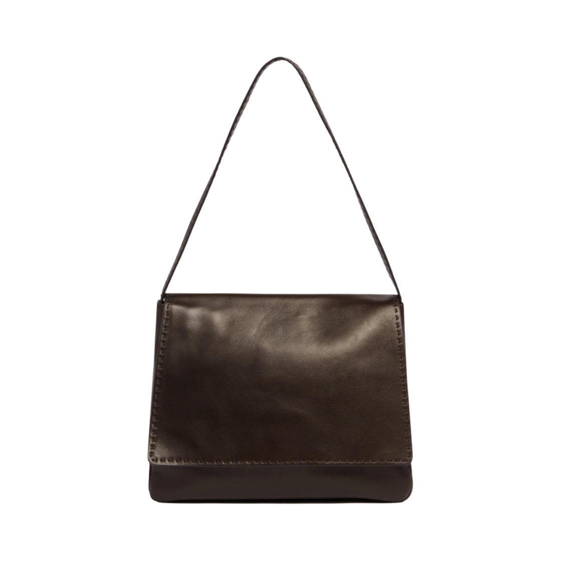 더 로우 뉘앙스 레더 호보백 브라운(The Row Nuance Hobo Bag in Leather Brown) - 1