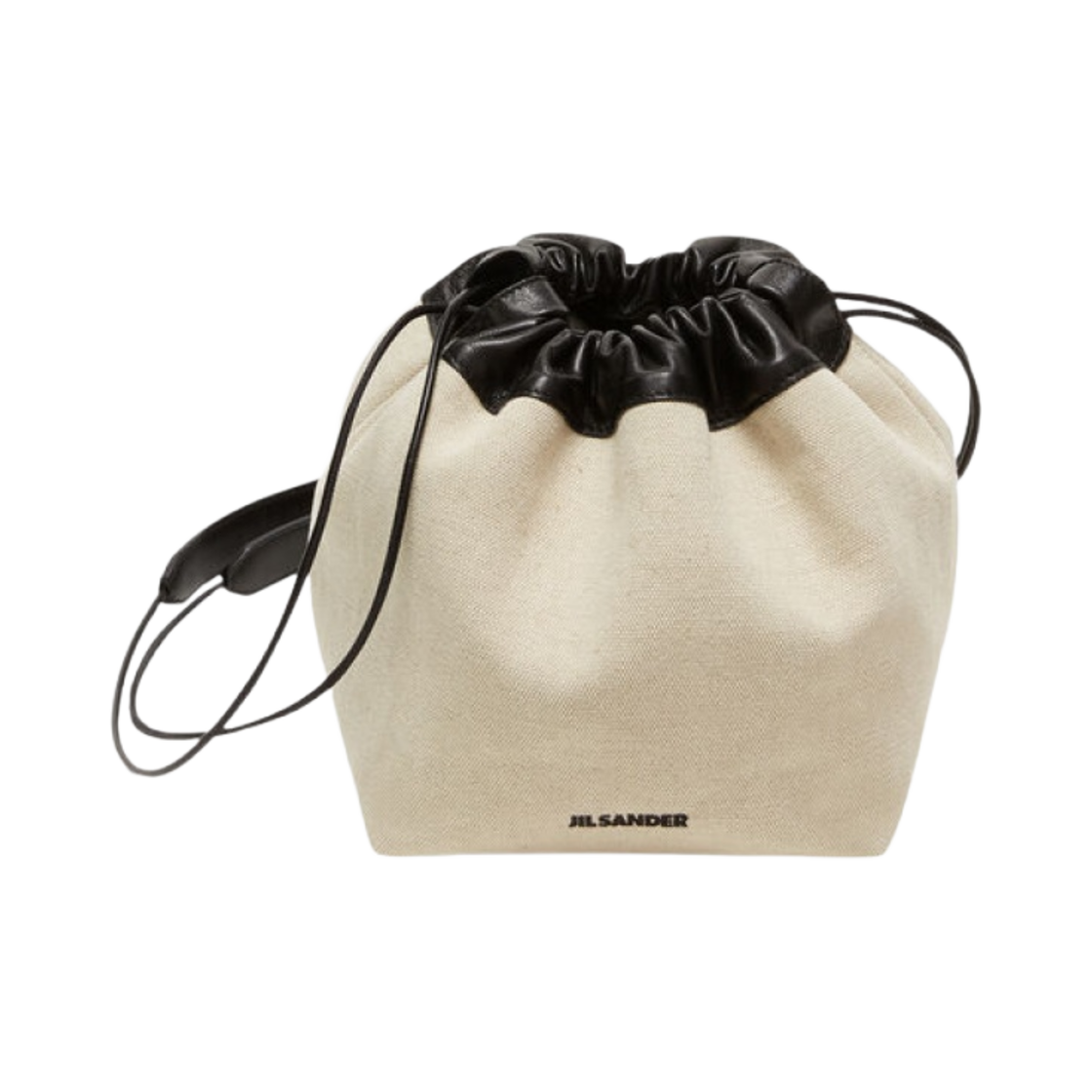 질 샌더 스몰 캔버스 드로우스트링 크로스바디 베이지(Jil Sander Small Canvas Drawstring Crossbody Beige)