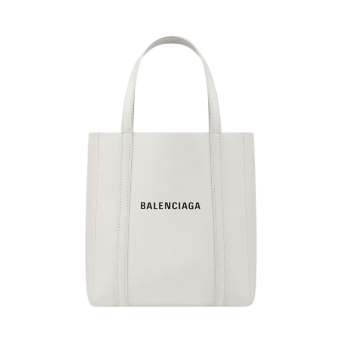 발렌시아가 스무스 카프스킨 에브리데이 XXS 토트백 화이트