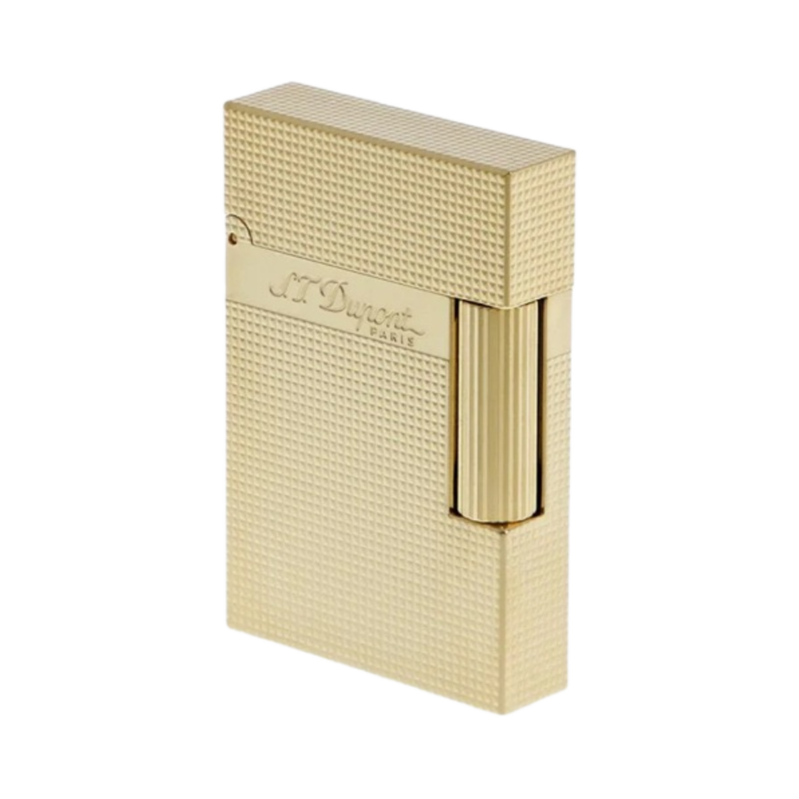 S.T. 듀퐁 라인 2 스몰 마이크로 다이아몬드 헤드 라이터 옐로우 골드(S.T. Dupont Line 2 Small Micro Diamond Head Lighter Yellow Gold) - 1