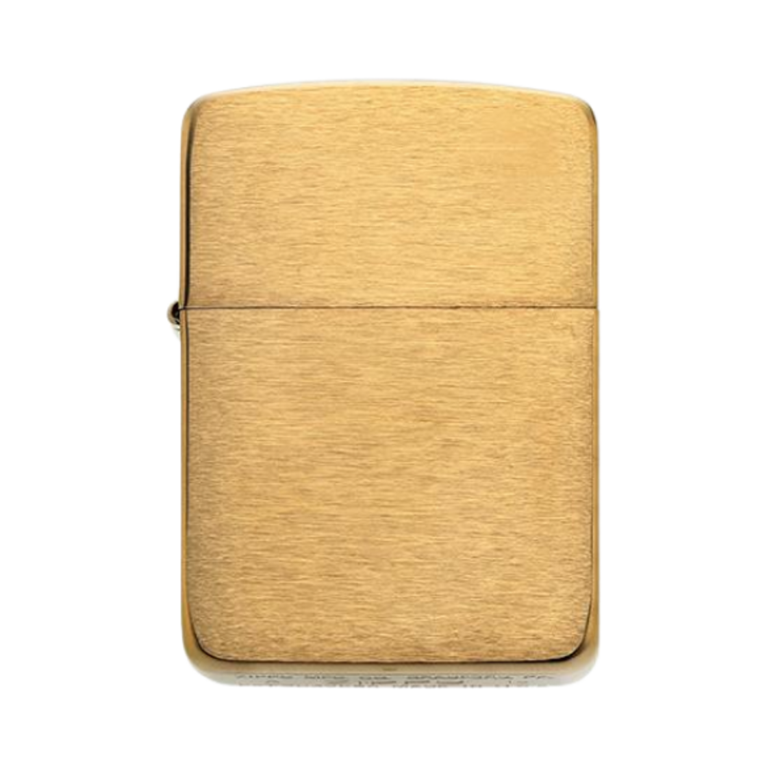 - Zippo Replica Brushed Brass Lighter Gold