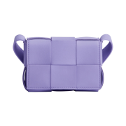 Bottega Veneta Mini Leather Cassette Wisteria