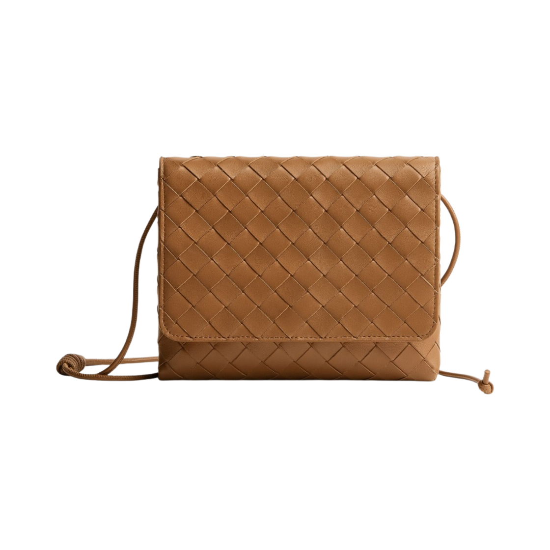 보테가 베네타 미니 인트레치아토 크로스바디백 우드(Bottega Veneta Mini Intrecciato Crossbody Bag Wood) - 1