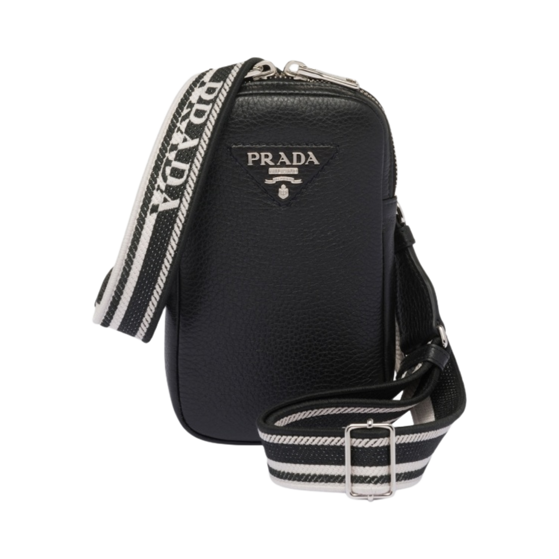 1BP027-2DKV-F0002 Prada Leather Mini Bag Black
