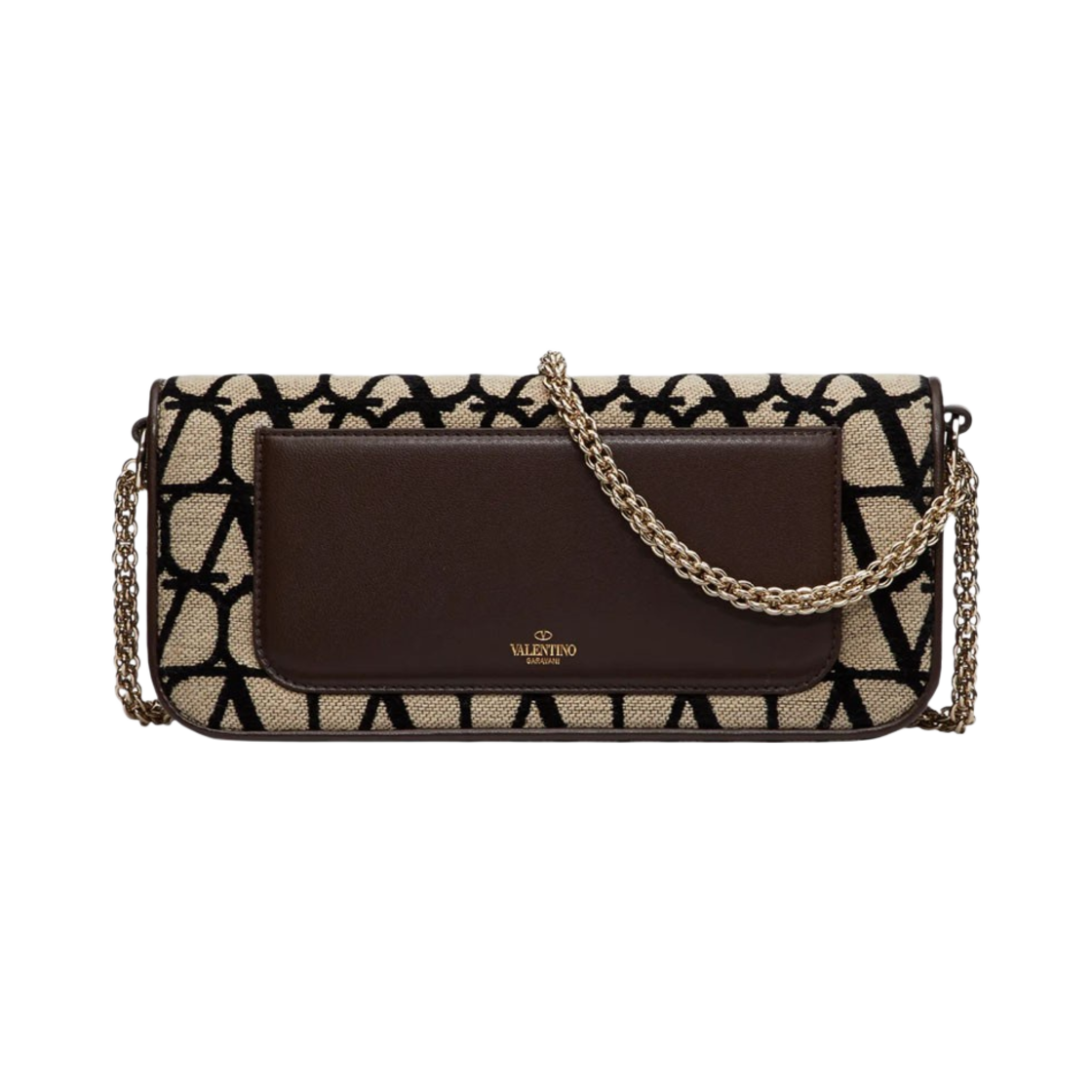 발렌티노 트왈 아이코노그래피 로코 숄더백 베이지 블랙(Valentino Loco Toile Iconographe Shoulder Bag Beige Black) - 4
