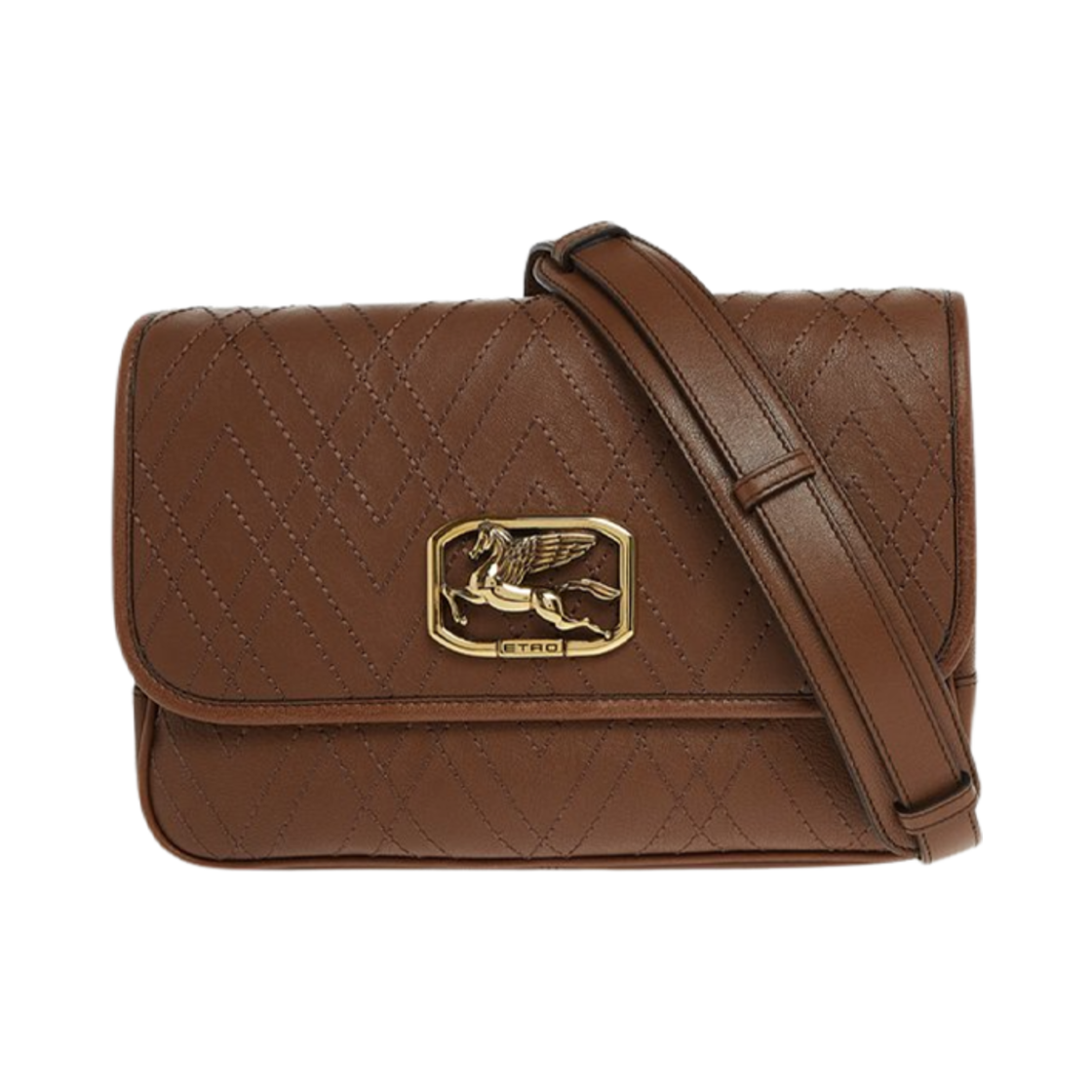 1N3857697150 Etro Pegasus Shoulder Bag Brown