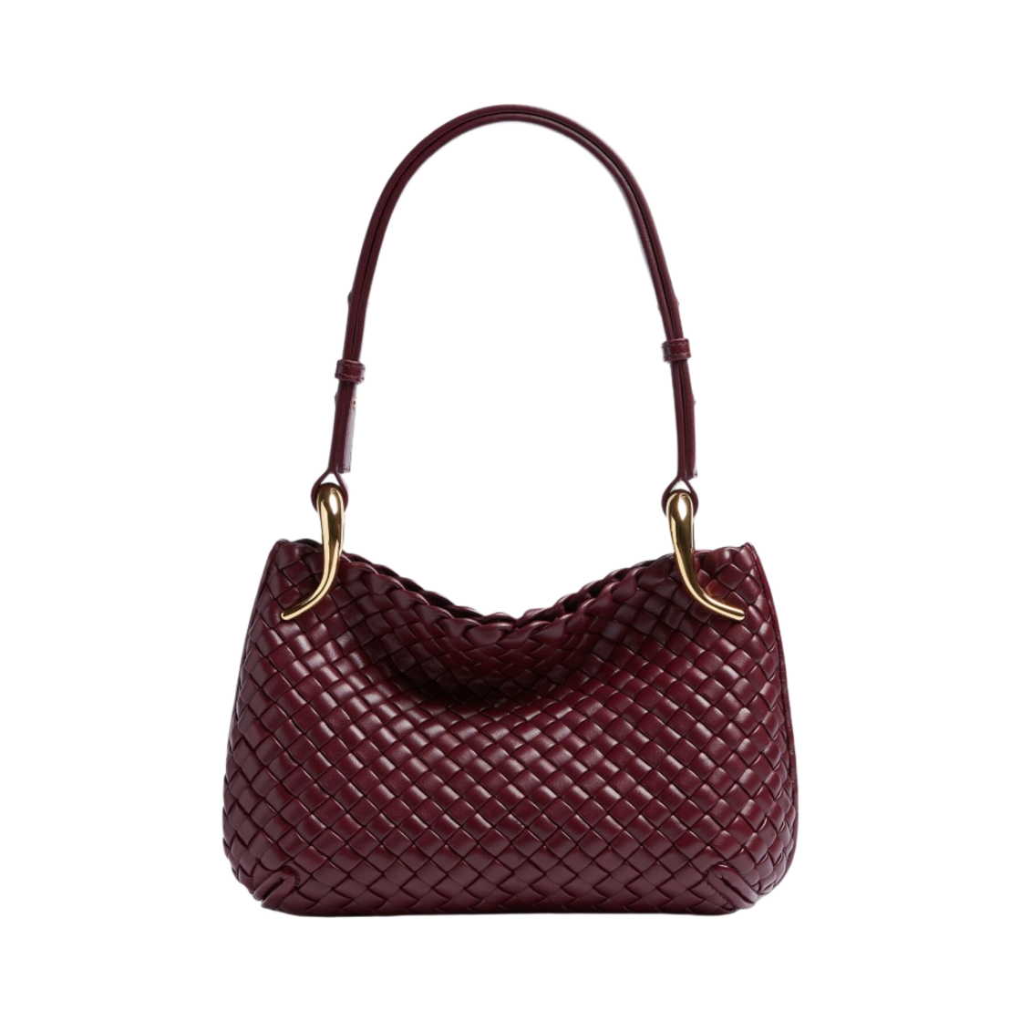 보테가 베네타 스몰 클리커 숄더백 바롤로(Bottega Veneta Small Clicker Shoulder Bag Barolo) - 1