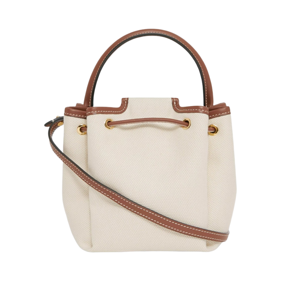 버버리 모노그램 모티프 캔버스 레더 버킷백 에크루 탄(Burberry Monogram Motif Canvas and Leather Bucket Bag Ecru Tan) - 3