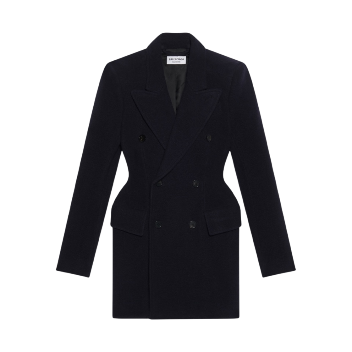 (W) 발렌시아가 아워글래스 블레이저 다크 블루((W) Balenciaga Hourglass Blazer Dark Blue) - 1