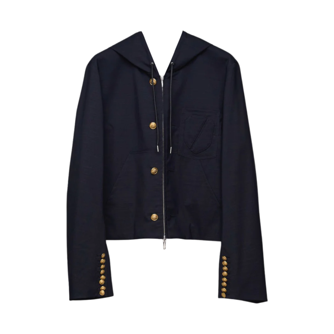 마수 집업 블레이저 네이비 - 25SS(Masu Zip-Up Blazer Navy - 25SS)