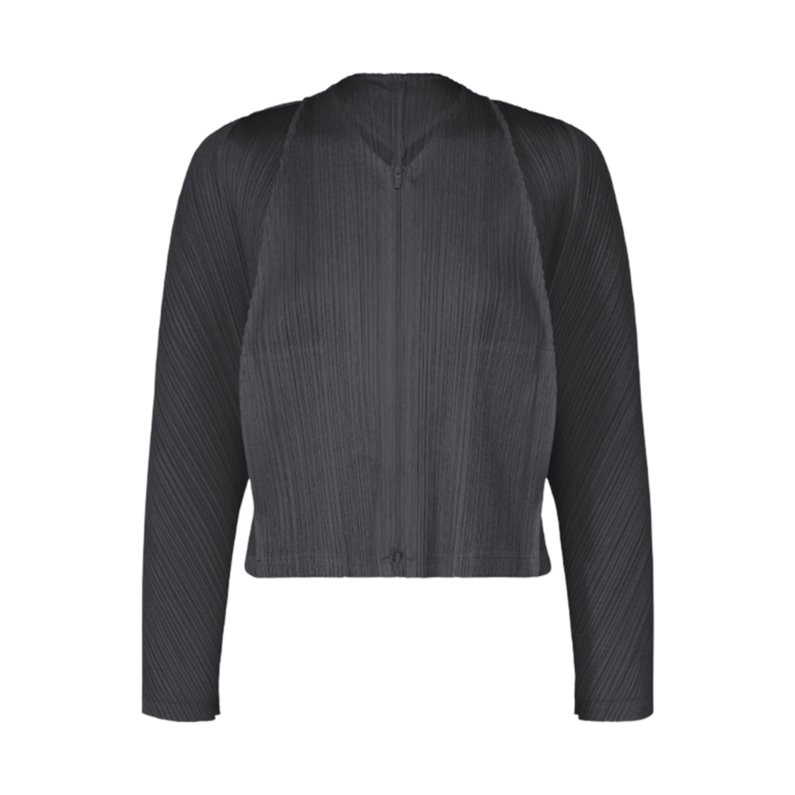 JC471-14 (W) Pleats Please Issey Miyake Lantern Cardigan Blue Black