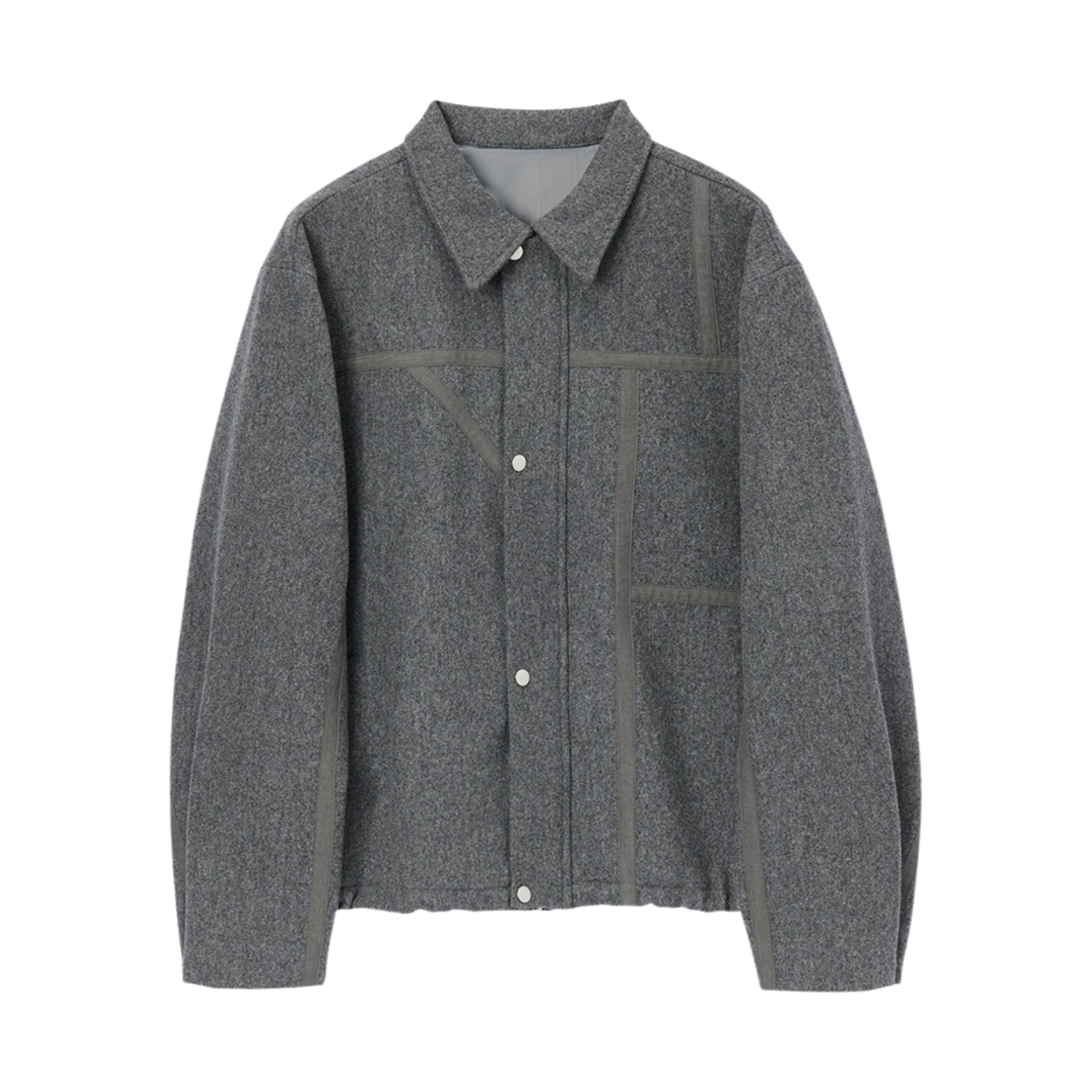 2202TMJK007UCH Typing Mistake Mouton Detail Puffer Jacket chacoal