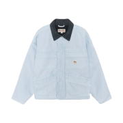 Stussy Washed Canvas Shop Jacket Light Blue