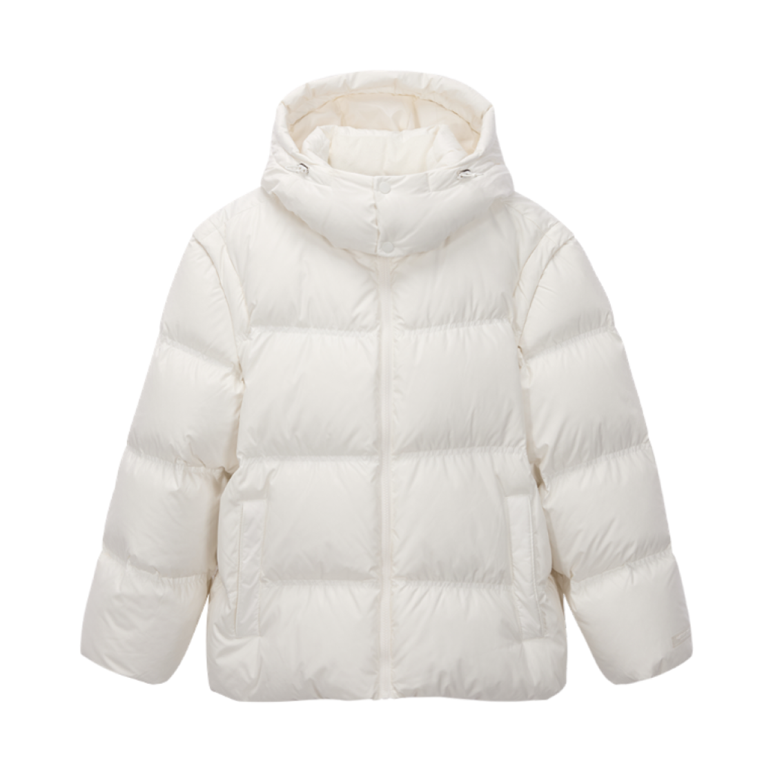 게스 글레이즈드 대테쳐블 슬리브 다운 아이보리(Guess Glazed Detachable Sleeve Down Ivory)