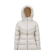 (W) Moncler Brosse Short Down Jacket White - 24FW