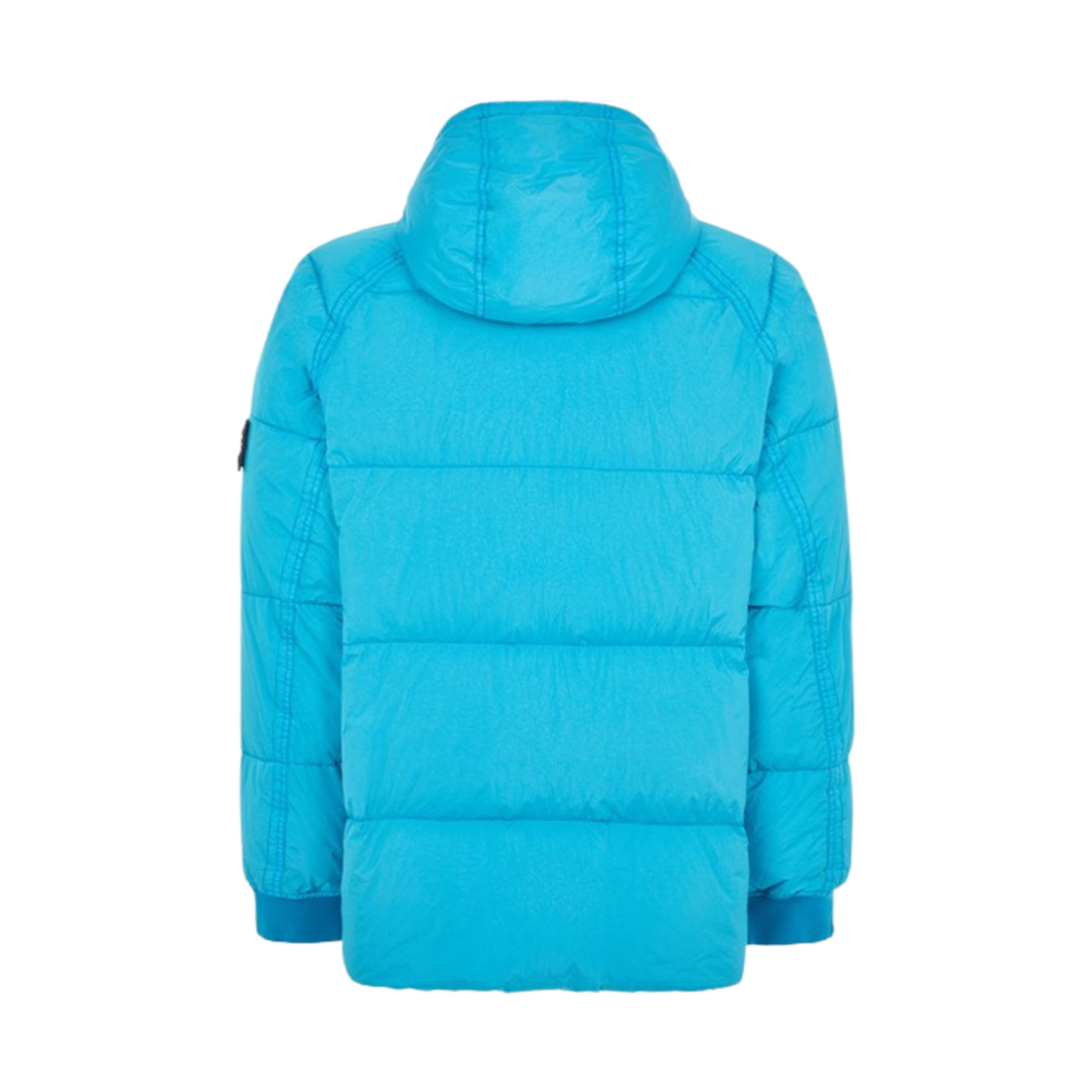 스톤 아일랜드 40723 가먼트 다이드 크링클랩스 리사이클 나일론 후드 다운 자켓 터콰이즈 - 23FW(Stone Island 40723 Garment Dyed Crinkle Reps Recycled Nylon Hooded Down Jacket Turquoise - 23FW) - 2