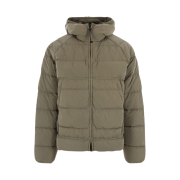 C.P. Company Eco-Chrome R Hooded Down Goggle Jacket Silver Sage Brown - 23FW