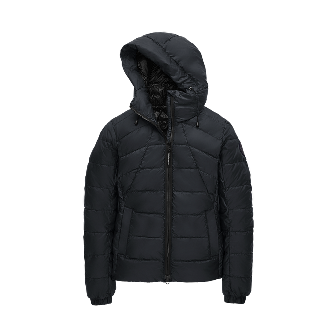 (W) 캐나다 구스 애보트 후디 블랙 라벨 네이비((W) Canada Goose Abbott Hoody Black Label Navy) - 1