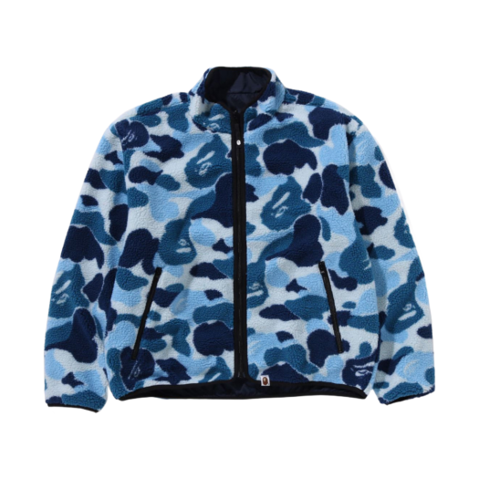 0ZXLJM140010N BAPE ABC Camo Boa Ripstop Reversible Jacket Blue