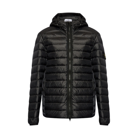 Stone Island 4100403 Loom Woven Chambers Nylon Down-TC Jacket Black - 25SS