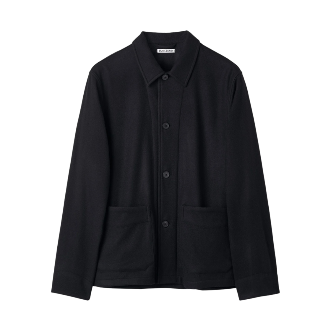 M4191AB Our Legacy Archive Box Jacket Wool Black