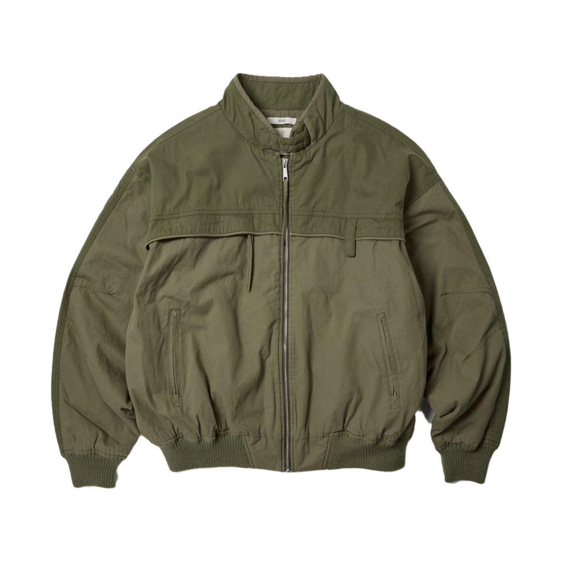 이티씨이 빈티지 워시드 봄버 카키(ETCE Vintage Washed Bomber Khaki)