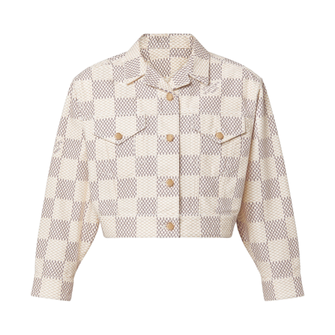 (W) 루이비통 데님 트러커 자켓 다미에 아주르((W) Louis Vuitton Denim Trucker Jacket Damier Azure) - 1