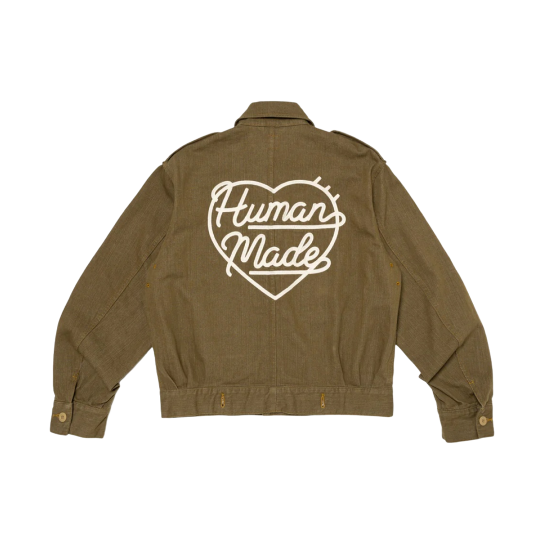 휴먼 메이드 밀리터리 데님 자켓 올리브 드랩(Human Made Military Denim Jacket Olive Drab) - 2