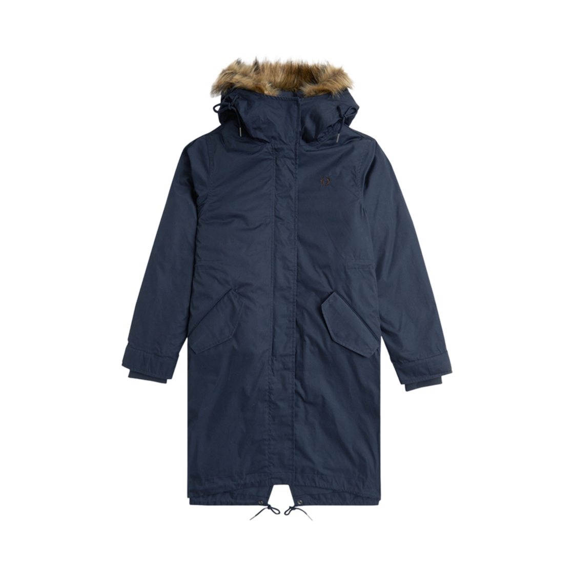 AFPF2438170-R87 Fred Perry Womens Zip-In Liner Parka Navy