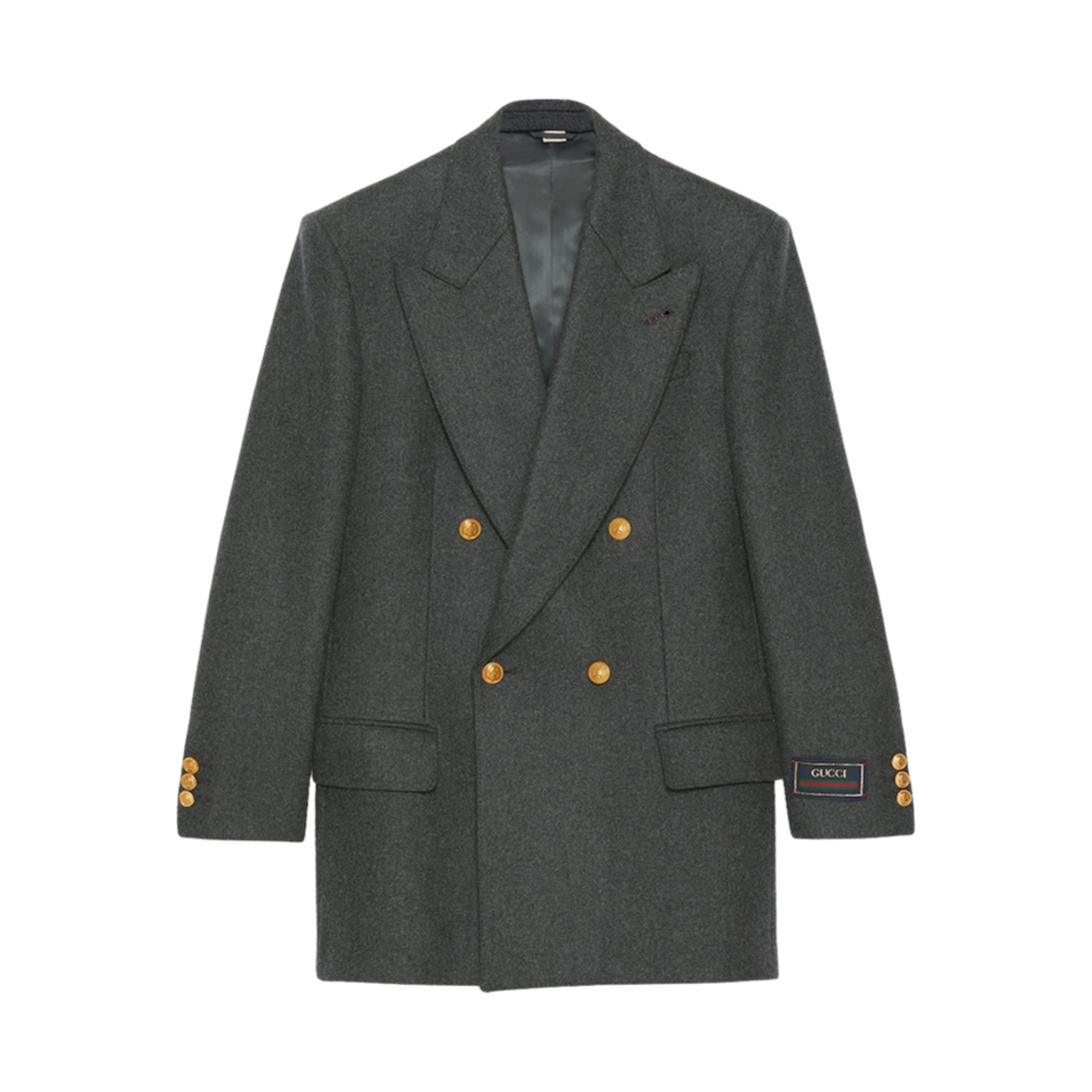 구찌 울 캐시미어 포멀 자켓 다크 그레이(Gucci Wool Cashmere Formal Jacket Dark Grey)