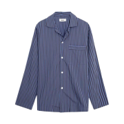 Tekla Poplin Sleepwear Long Sleeved Shirt Verneuil Stripes