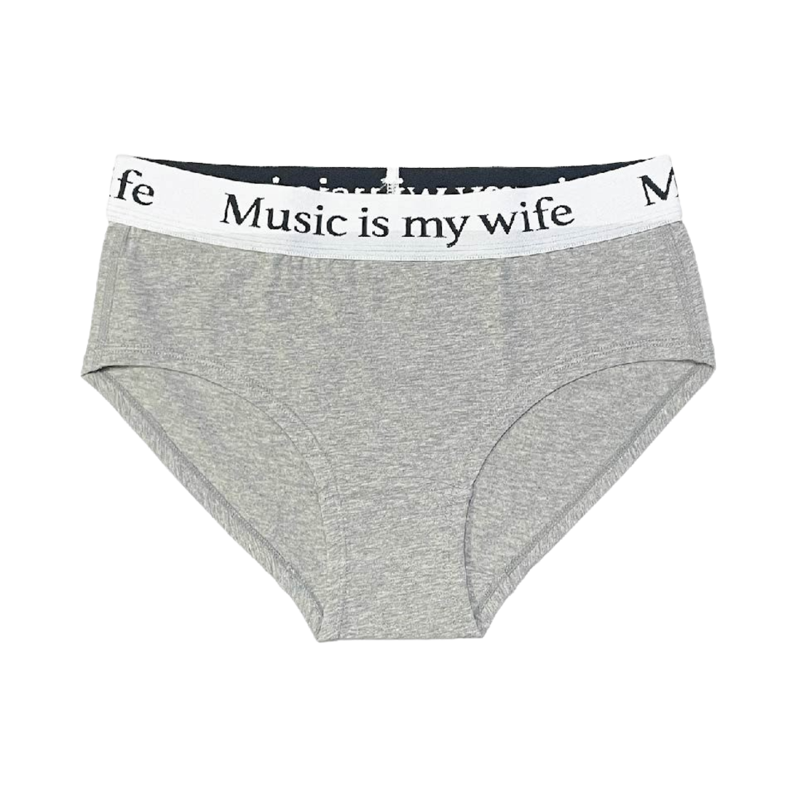 300007GR Mosquito Murderers Music Is My Wife Underwear Bikini Grey