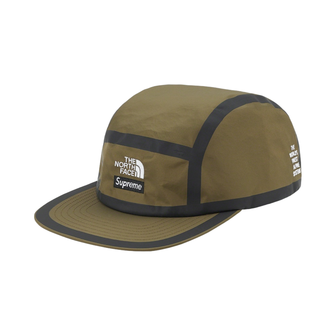 슈프림 x 노스페이스 서밋 시리즈 아우터 테이프 심 캠프캡 올리브 - 21SS