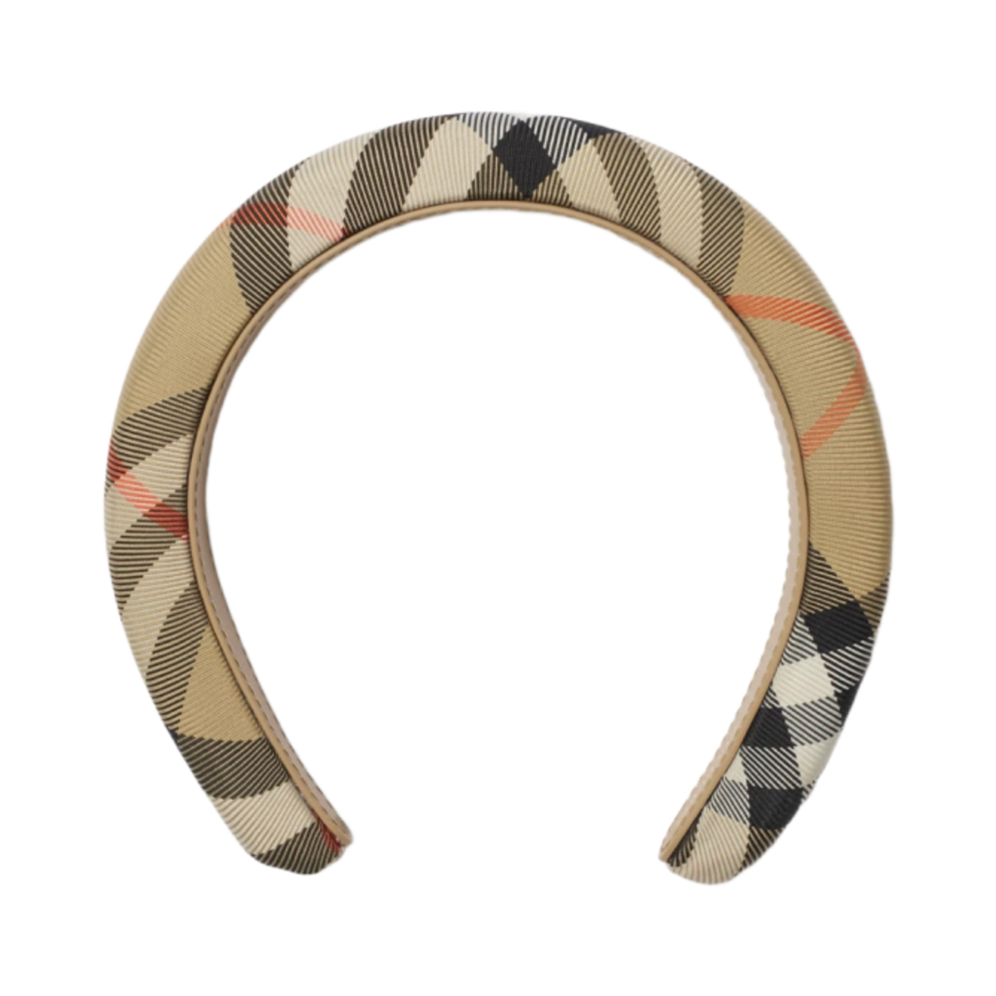 (키즈) 버버리 체크 나일론 헤어밴드 샌드((Kids) Burberry Check Nylon Hairband Sand) - 2
