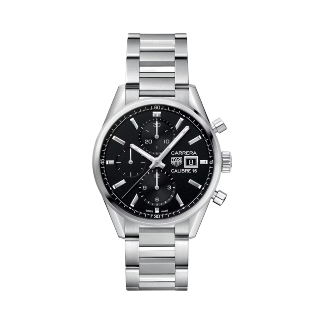 CBK2110-BA0715 TAG Heuer Carrera Calibre 16 Automatic Chronograph Steel Black