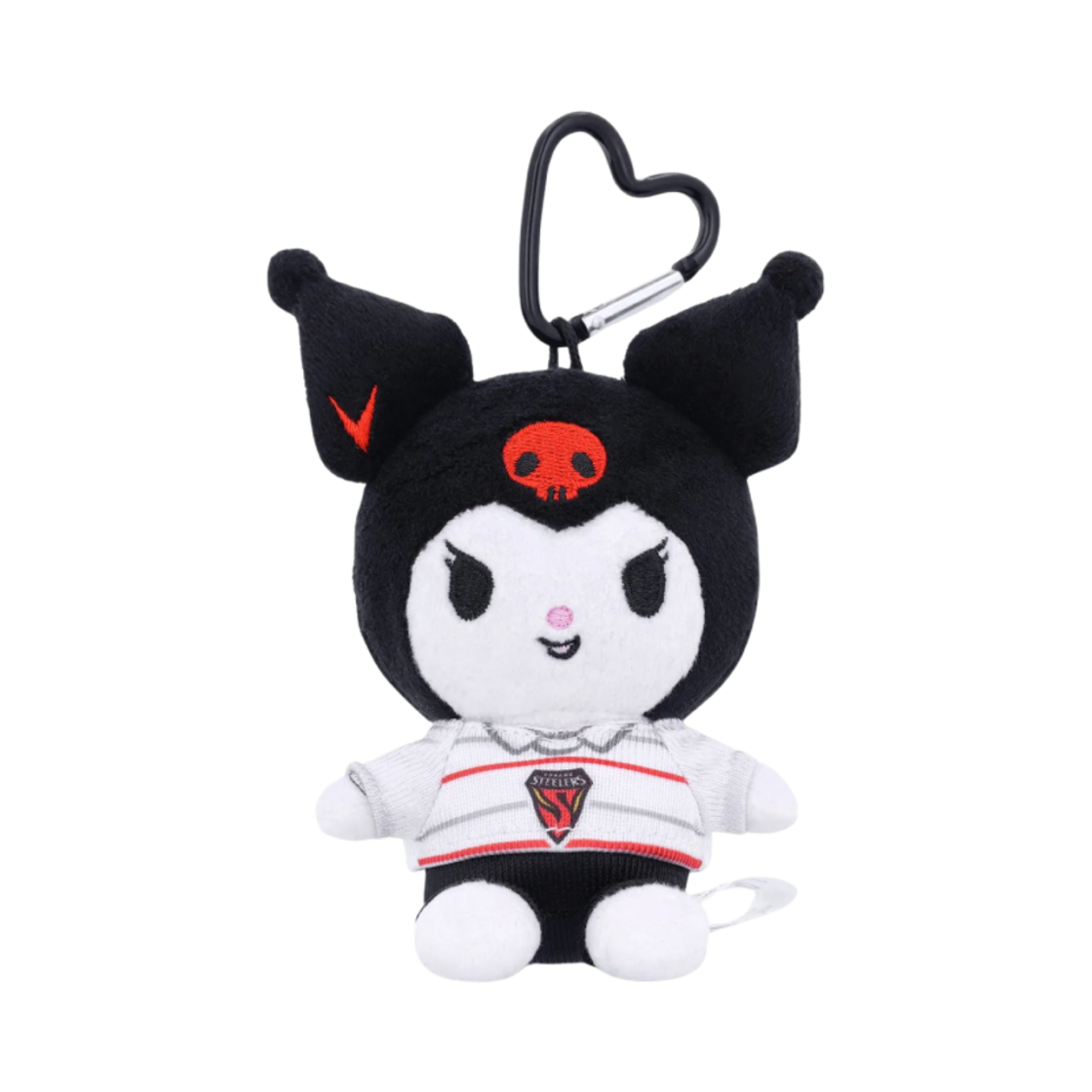 K 리그 x 산리오 캐릭터즈 플러시 키링 쿠로미(K League x Sanrio Characters Plush Keyring Kuromi) - 2