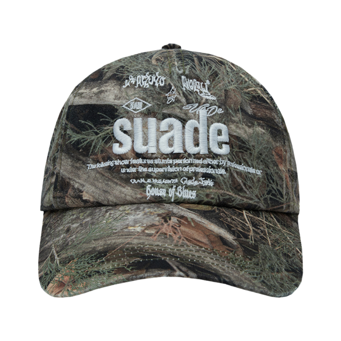 [트리플적립] 스웨이드 믹스드 로고 볼캡 트리 카모([트리플적립] Suade Mixed Logo Ball Cap Tree Camo)