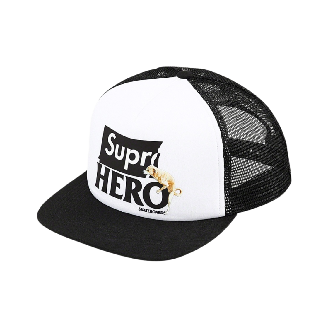 슈프림 안티히어로 메쉬 백 5-패널 캡 블랙 - 22SS(Supreme Antihero Mesh Back 5-Panel Black - 22SS)