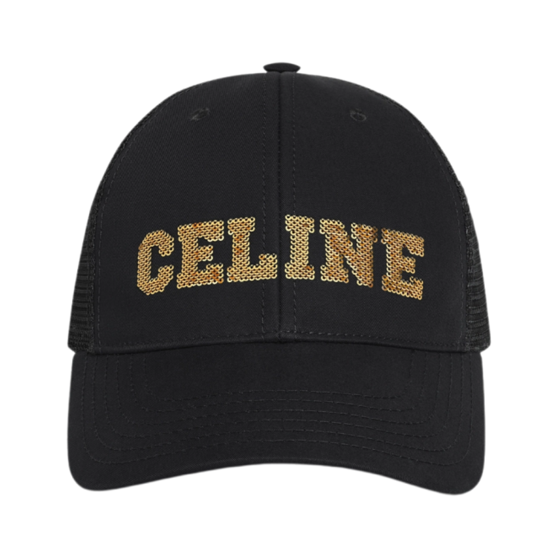 셀린느 코튼 자수 베이스볼 캡 블랙(Celine Embroidered Baseball Cap in Cotton Black) - 1