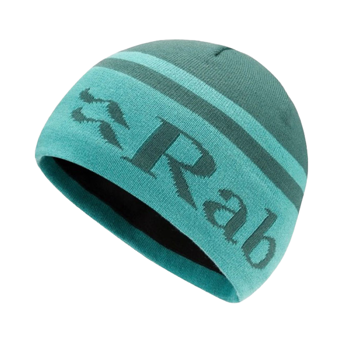 RABQAB270GGBONE Rab Logo Band Beanie Green Slate/Glacier Blue