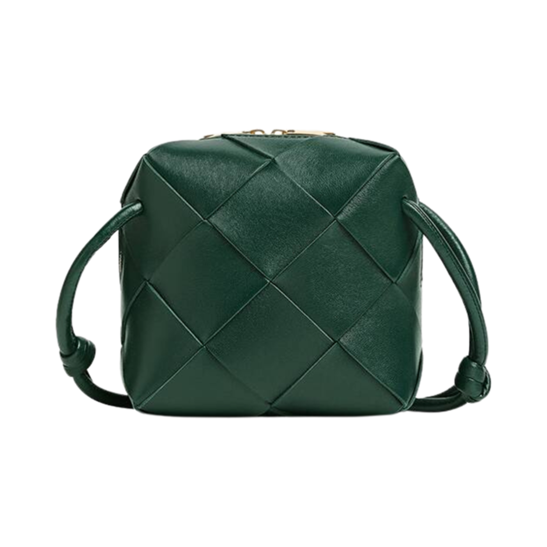 701915VCQC23049 Bottega Veneta Mini Cassette Camera Bag Emerald Green