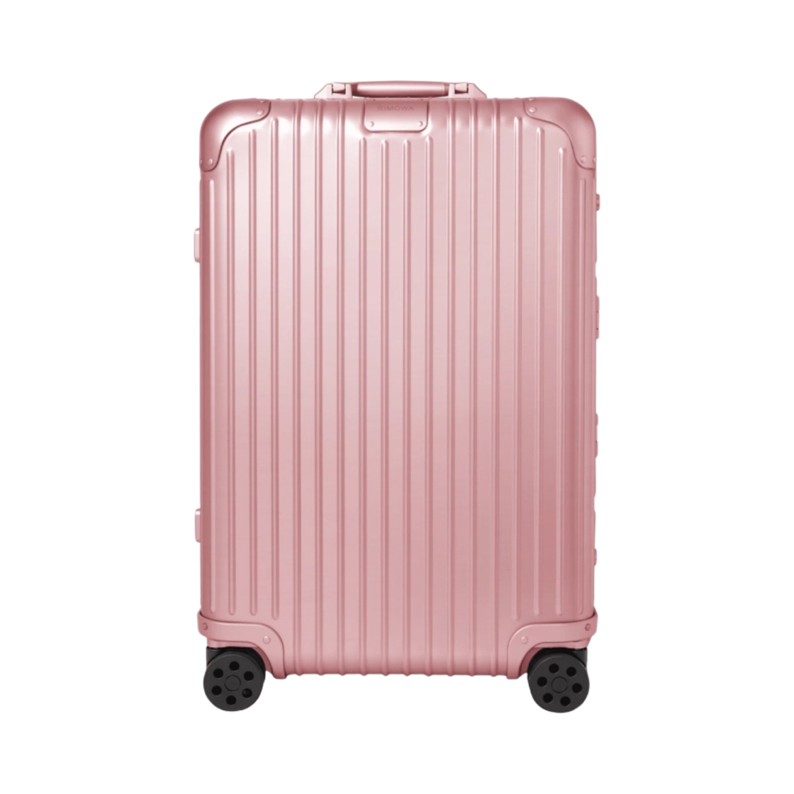 리모와 오리지널 체크인 미디움 알루미늄 수트케이스 쿼츠 핑크(Rimowa Original Check-In Medium Aluminium Suitcase Quartz Pink) - 1