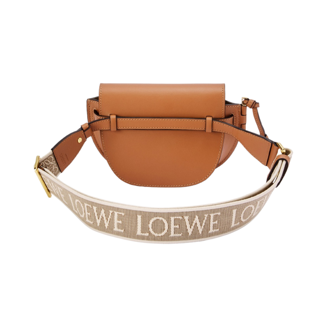 로에베 미니 게이트 듀얼백 소프트 카프스킨 자카드 탄(Loewe Mini Gate Dual Bag in Soft Calfskin and Jacquard) - 3