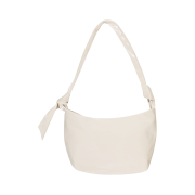 ACOC Glossy Halfmoon Cross Bag Cream