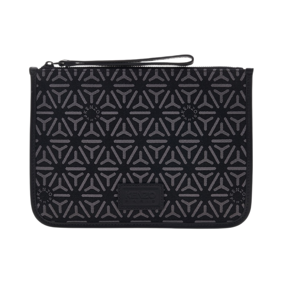 겐조 쿠리어 테마리 라지 파우치 미스티 그레이(Kenzo Courier Temari Large Pouch Misty Grey)