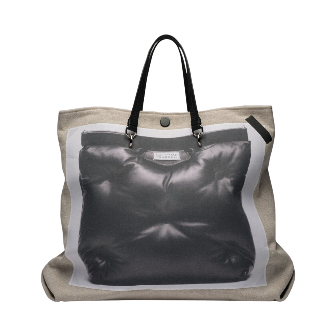 메종 마르지엘라 트롱프 뢰유 글램 슬램 쇼핑백 블랙(Maison Margiela Trompe L'oeil Glam Slam Shopping Bag Black) - 1