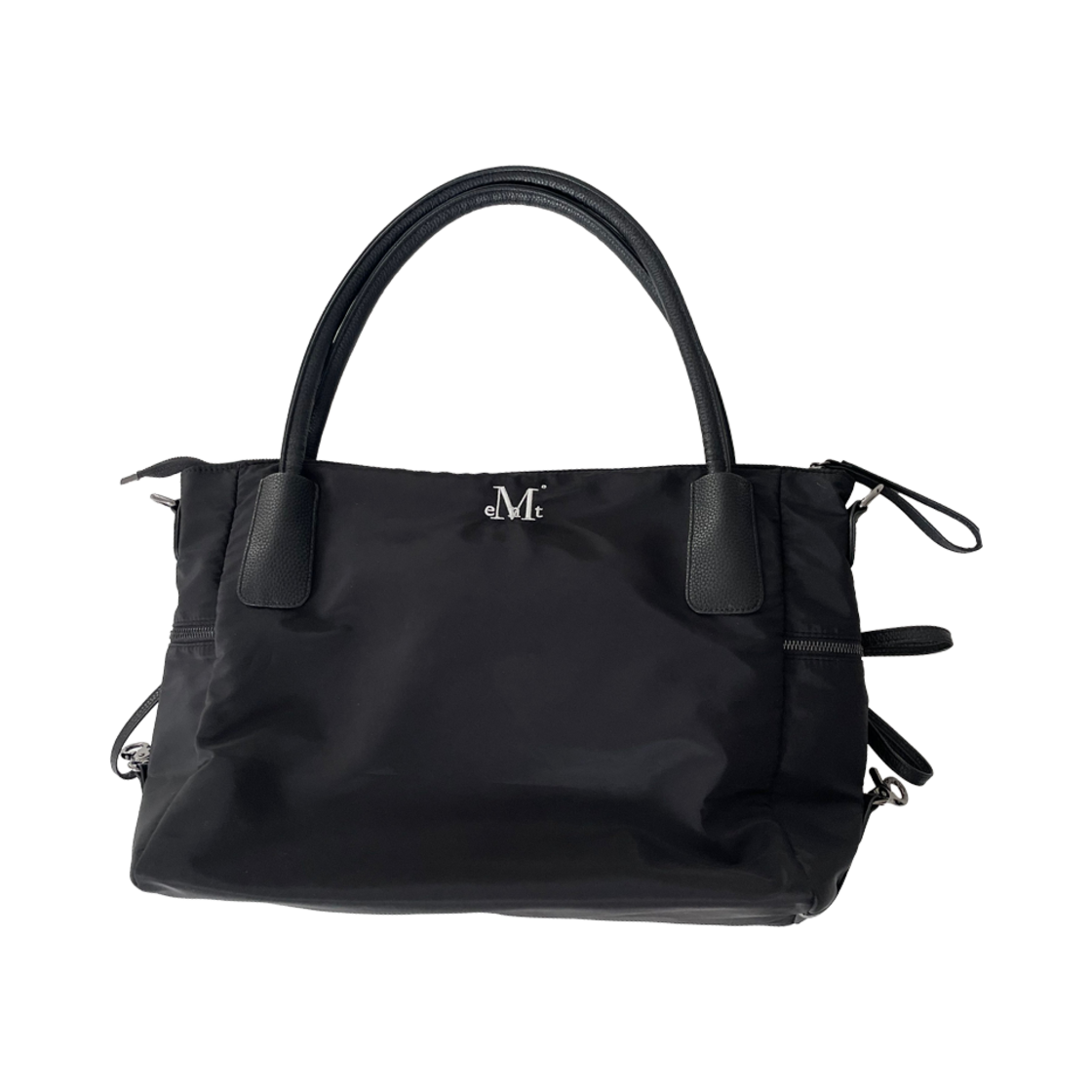 무센트 4웨이 시그니처 로고 유니섹스 토트백 블랙